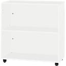 Schäfer Shop Select Regal LOGIN, 2 Ordnerhöhen, B 800 x T 420 x H 788 mm, weiß/weiß