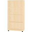 Schäfer Shop Select Regal LOGIN, 4 Ordnerhöhen, B 800 x T 420 x H 1514 mm, Ahorn Dekor/Ahorn Dekor