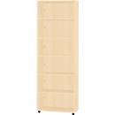 Schäfer Shop Select Regal LOGIN, 6 Ordnerhöhen, B 800 x T 420 x H 2240 mm, Ahorn Dekor/Ahorn Dekor