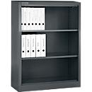 Schäfer Shop Select Regalschrank MS, 3 OH, B 800 x T 400 x H 1215 mm, Stahlblech, Basaltgrau