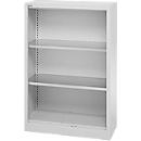Schäfer Shop Select Regalschrank MS, 3 OH, B 800 x T 400 x H 1215 mm, Stahlblech, Weißaluminium
