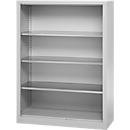 Schäfer Shop Select Regalschrank MS, 4 OH, B 1200 x T 400 x H 1584 mm, Stahlblech, Weißaluminium