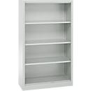 Schäfer Shop Select Regalschrank MS, 4 OH, B 800 x T 400 x H 1584 mm, Stahlblech, lichtgrau