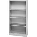 Schäfer Shop Select Regalschrank MS, 4 OH, B 800 x T 400 x H 1584 mm, Stahlblech, Weißaluminium