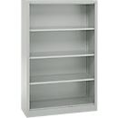 Schäfer Shop Select Regalschrank MS, 4 OH, B 950 x T 400 x H 1584 mm, Stahlblech, lichtgrau