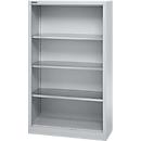 Schäfer Shop Select Regalschrank MS, 4 OH, B 950 x T 400 x H 1584 mm, Stahlblech, Weißaluminium