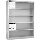 Schäfer Shop Select Regalschrank MS, 5 OH, B 1200 x T 400 x H 1935 mm, Stahlblech, Verkehrsweiß