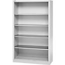 Schäfer Shop Select Regalschrank MS, 5 OH, B 1200 x T 500 x H 1935 mm, Stahlblech, Weissaluminium