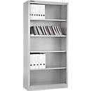 Schäfer Shop Select Regalschrank MS, 5 OH, B 800 x T 400 x H 1935 mm, Stahlblech, Verkehrsweiß
