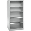 Schäfer Shop Select Regalschrank MS, 5 OH, B 950 x T 600 x H 1935 mm, Stahlblech, Lichtgrau