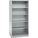 Schäfer Shop Select Regalschrank MS, 5 OH, B 950 x T 600 x H 1935 mm, Stahlblech, Weißaluminium