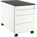 Schäfer Shop Select Rollcontainer 1233, 4 Schübe, mit Griffnut, weiß/graphit 