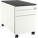 Schäfer Shop Select Rollcontainer 126, 3 Schübe, mit Griffnut, weiß/graphit 