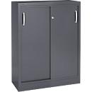 Schäfer Shop Select Schiebetürenschrank, 3 Ordnerhöhen, B 1200 mm, graphit RAL 7024