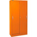 Schäfer Shop Select Schiebetürenschrank, 5 Ordnerhöhen, B 1200 mm, orange RAL 2004