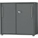 Schäfer Shop Select Schiebetürenschrank Start Off, 2 OH, abschließbar, B 800 x T 420 x H 788 mm, Holz, graphit/graphit
