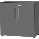 Schäfer Shop Select Schrank Start Off, 2 OH, abschließbar, B 800 x T 420 x H 744 mm, Holz, graphit/graphit 