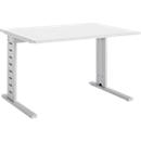 Schäfer Shop Select Schreibtisch Moxxo IQ, Rechteck, C-Fuß, B 1200 x T 800 x H 735 mm, weiß 