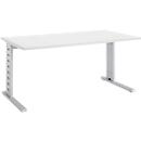 Schäfer Shop Select Schreibtisch Moxxo IQ, Rechteck, C-Fuß, B 1800 x T 800 x H 735 mm, weiß 