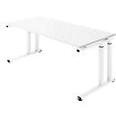 Schäfer Shop Select Schreibtisch SET UP, C-Fußgestell, 1800x800, weiß/weiß 