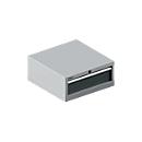 Schäfer Shop Select Schubladenschrank 27-27, 1 Schub, bis 75 kg, B 564 x T 572 x H 250 mm, anthrazitgrau/weißaluminium