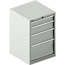 Schäfer Shop Select Schubladenschrank 27-27, 4 Schubl., bis 200 kg, B 564 x T 572 x H 850 mm, lichtgrau/lichtgrau 