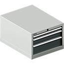 Schäfer Shop Select Schubladenschrank 27-36, 3 Schübe, bis 75 kg, B 564 x T 725 x H 400 mm, anthrazitgrau/lichtgrau