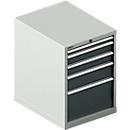 Schäfer Shop Select Schubladenschrank 27-36, 5 Schübe, bis 75 kg, B 564 x T 725 x H 800 mm, anthrazitgrau/lichtgrau