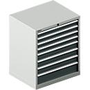 Schäfer Shop Select Schubladenschrank 36-27, 8 Schübe, bis 200 kg, B 717 x T 572 x H 850 mm, lichtgrau/anthrazitgrau