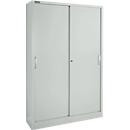 Schäfer Shop Select Schuifdeurkast MS iCONOMY, staal, 5 ordnerhoogten, B 1200 x D 400 x H 1935 mm, lichtgrijs RAL 7035