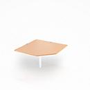 Schäfer Shop Select schuin werkblad PLANOVA BASIC, B 1200 x D 1200 mm, beuken decor/wit