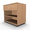 Schäfer Shop Select Sideboard, mit Schublade, abschließbar, Spanplatte, B 800 x T 420 x H 663 mm, Buche