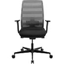 Schäfer Shop Select SSI PROLINE NEW WORK Bürodrehstuhl Netz Grau, Gestell Schwarz