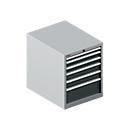 Schäfer Shop Select SSI SCHÄFER ladekast 27-36, 6 schuifladen, tot 75 kg, B 564 x D 725 x H 700 mm, antracietgrijs/blank aluminium