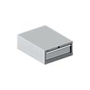Schäfer Shop Select SSI SCHÄFER Schubladenschrank 27-36, 1 Schub, bis 200 kg, B 564 x T 725 x H 250 mm, weißaluminium/weißaluminium