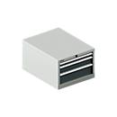 Schäfer Shop Select SSI SCHÄFER Schubladenschrank 27-36, 3 Schübe, bis 200 kg, B 564 x T 725 x H 400 mm, anthrazitgrau/lichtgrau