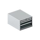 Schäfer Shop Select SSI SCHÄFER Schubladenschrank 27-36, 3 Schübe, bis 200 kg, B 564 x T 725 x H 400 mm, anthrazitgrau/weißaluminium