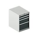 Schäfer Shop Select SSI SCHÄFER Schubladenschrank 27-36, 4 Schübe, bis 200 kg, B 564 x T 725 x H 800 mm, anthrazitgrau/lichtgrau