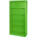 Schäfer Shop Select Stahlregal MS iCOLOUR, 5 Ordnerhöhen, B 950 x T 400 x H 1935 mm, apfelgrün RAL 6018