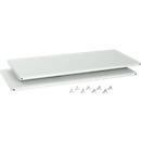 Schäfer Shop Select Stalen legborden, lichtgrijs, 1200 mm breed, 2 stuks
