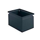 Schäfer Shop Select stapelbak, 3,5 l, 8 kg, L 210 x B 147 x H 130 mm, staal, RAL 5008 (grijsblauw)