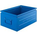 Schäfer Shop Select Stapelbox, 25 l, 120 kg, L 478 x B 307 x H 200 mm, Stahl, RAL 5015 (himmelblau)