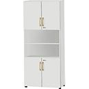 Schäfer Shop Select Start Off Combinatiekast hout, 6 OH, afsluitbaar, B 800 x D 420 x H 2240 mm, hout, lichtgrijs