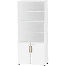 Schäfer Shop Select Start Off Combinatiekast hout, 6 OH, afsluitbaar, B 800 x D 420 x H 2240 mm, hout, wit
