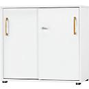Schäfer Shop Select Start Off Schuifdeurkast hout, 2 OH, afsluitbaar, hout, B 800 x D 420 x H 788 mm, wit