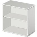 Schäfer Shop Select START UP opzet/bijzet boekenkast, 2 OH, 1 legbord, B 800 x D 420 x H 726 mm, lichtgrijs