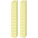 Schäfer Shop Select sticky note cubes, 75 x 75 mm, 400 sheets, 24 pieces, yellow