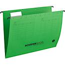 Schäfer Shop Select suspension file, DIN A4, side opening, green, 25 pieces