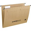 Schäfer Shop Select suspension file, DIN A4, side opening, natron brown, 125 pieces