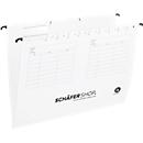 Schäfer Shop Select suspension file, DIN A4, side opening, white, 25 pieces